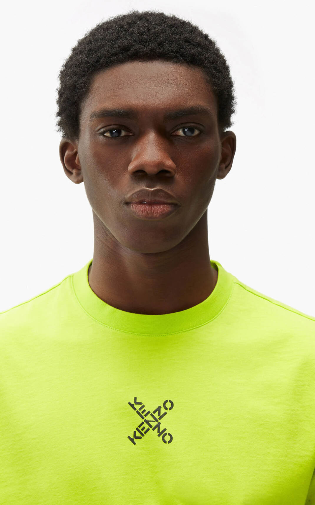 Kenzo Sport Little X Camisetas Hombre Verde Claro | 4086729-LT